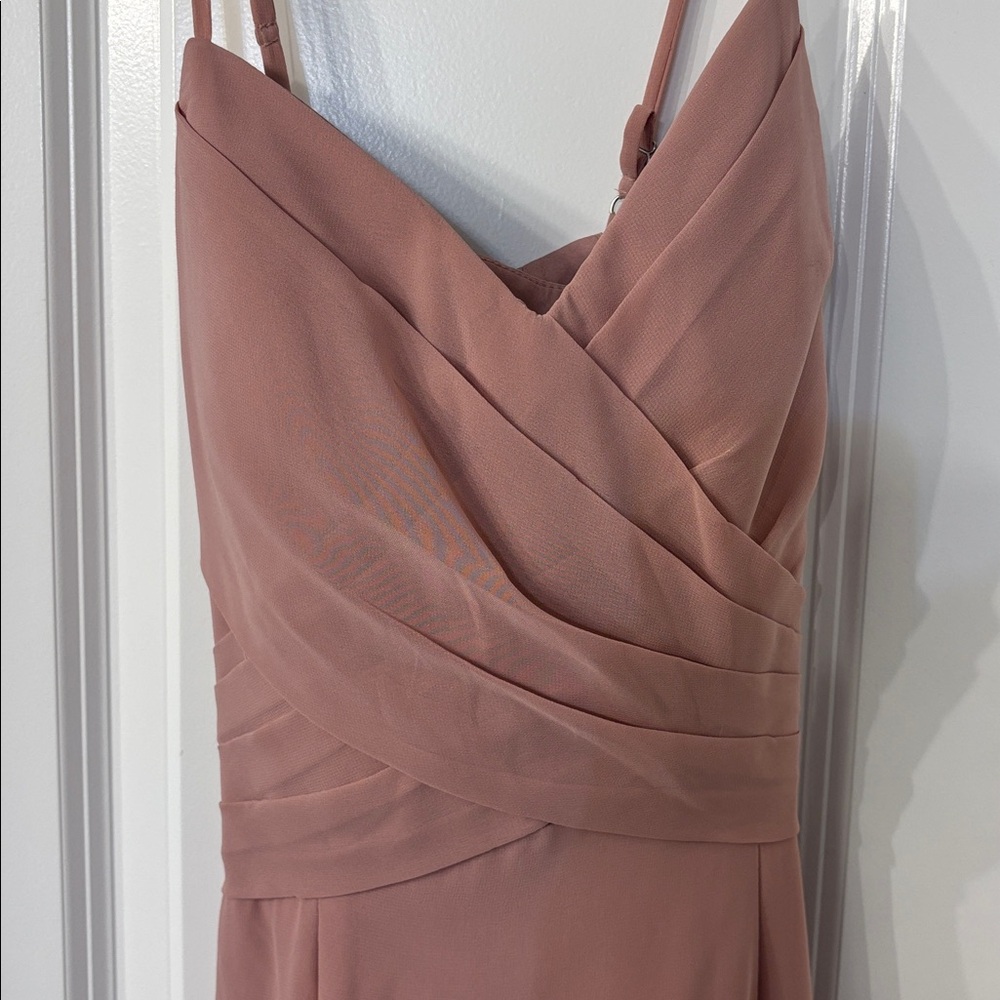 Azazie Mauve Sleeveless Dress